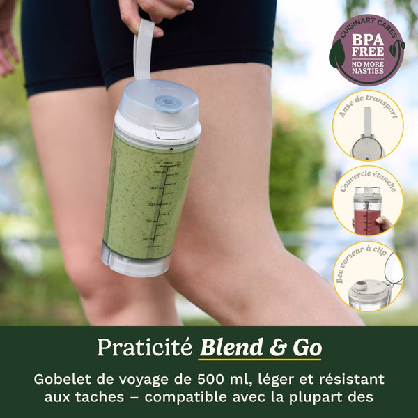 Cuisinart Kuppiblenderi Blast&Go 120 W Valkoinen - Vuodevaatteet.fi