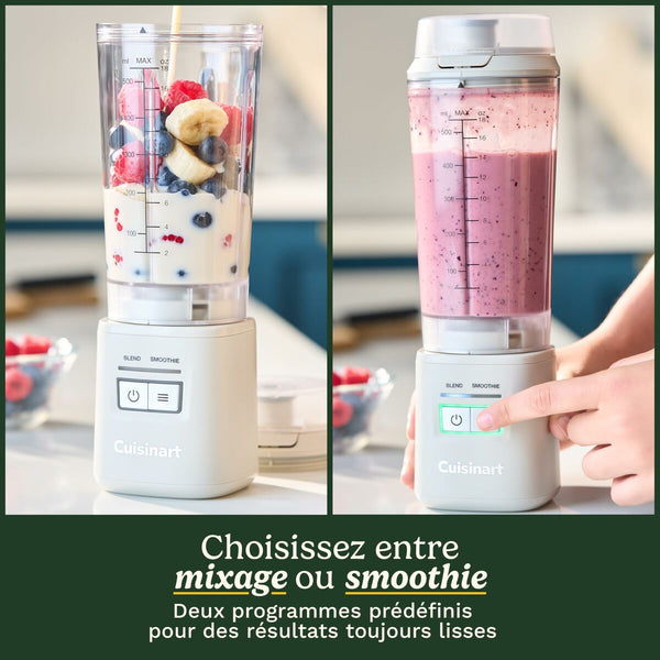 Cuisinart Kuppiblenderi Blast&Go 120 W Valkoinen - Vuodevaatteet.fi