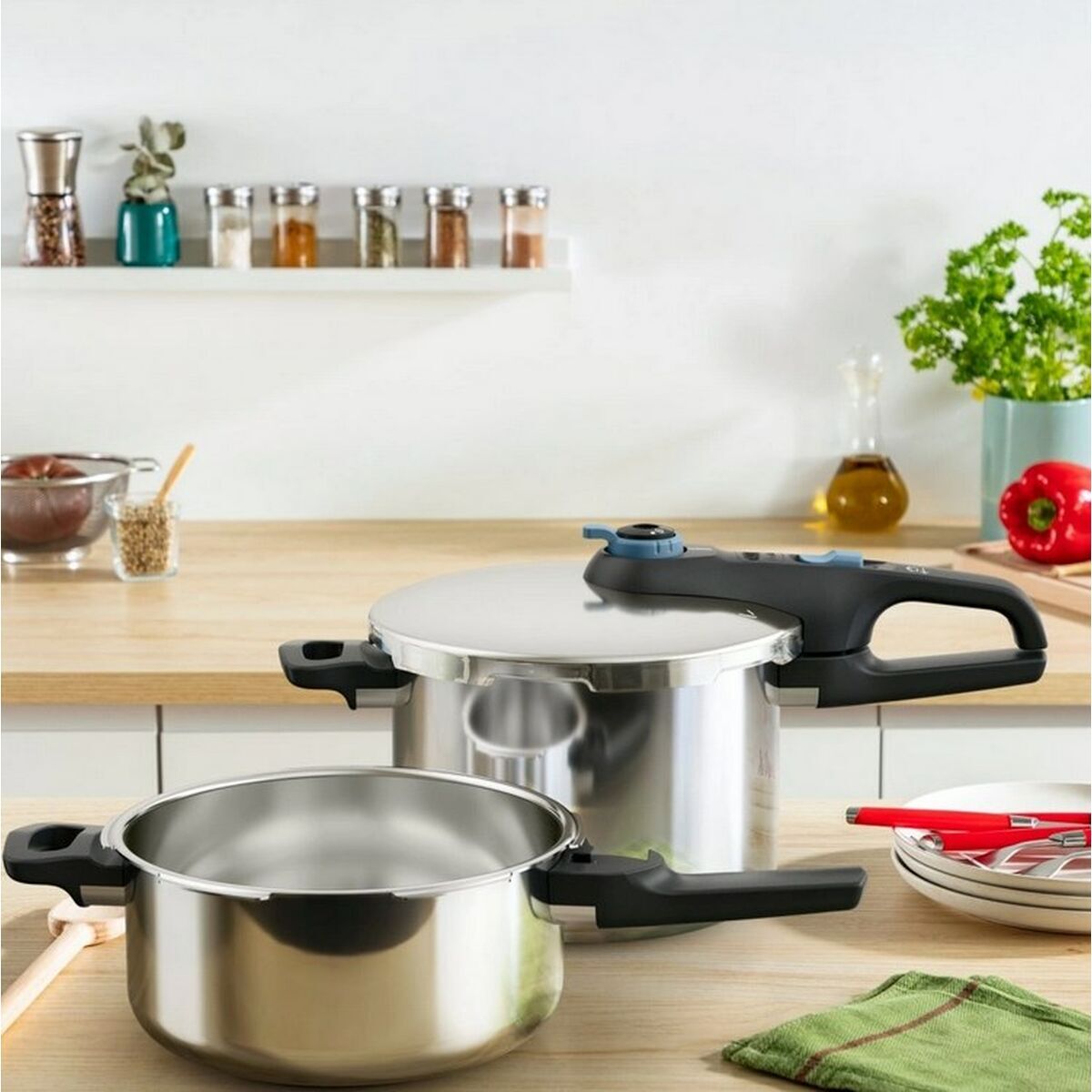 Tefal Ruostumaton Teräs Painekeitin 6 L