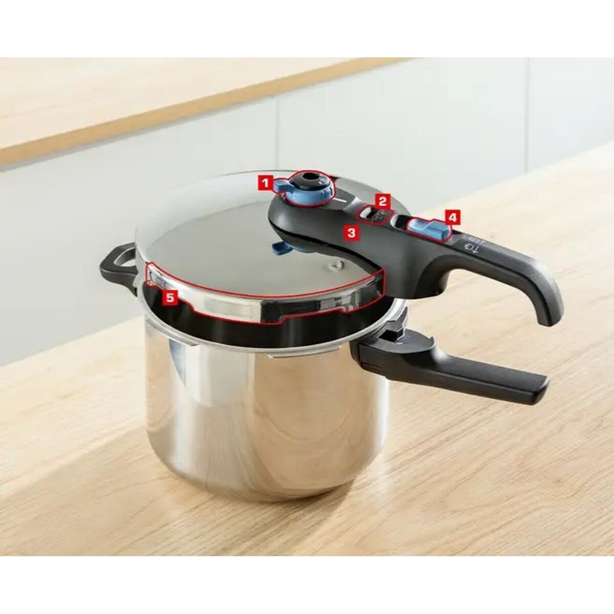 Tefal Ruostumaton Teräs Painekeitin 6 L