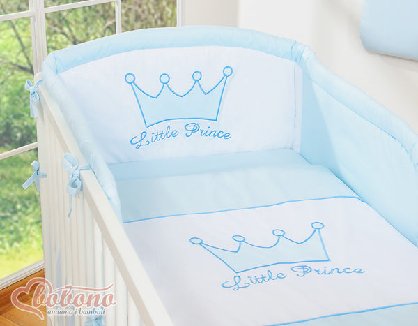 Bobono - Vuodevaatesetti 3 osaa - Little Prince/Princess sininen