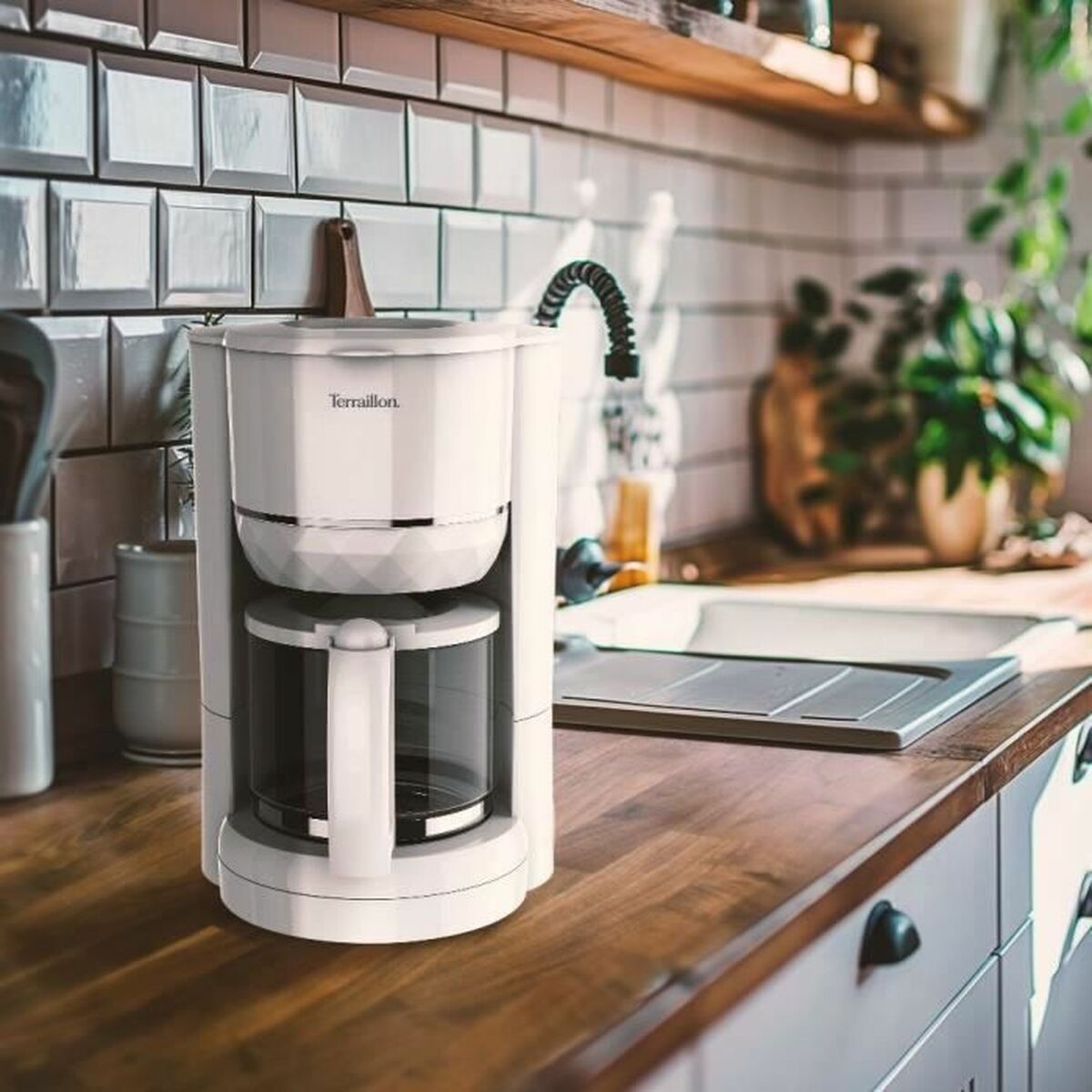 Terraillon Valkoinen Pressopannu 1,25 L