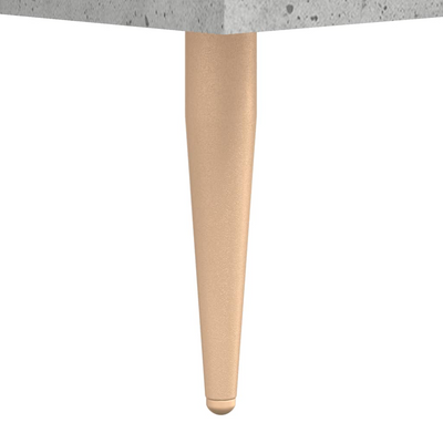 Betoninharmaa senkki Ghiulmaber 69,5x34x90cm (puinen)