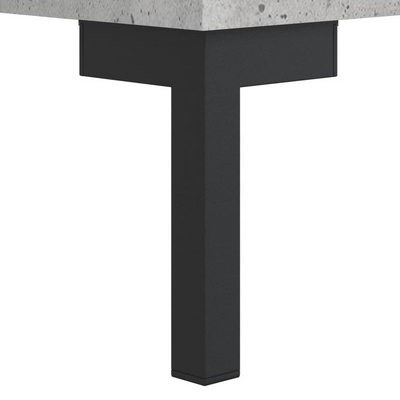 Betoninharmaa senkki Adiel 90x34x80cm (puinen)