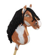 Premium Keppihevonen / Hobby Horse - Tobiano bay black A3