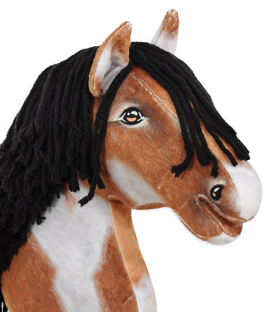 Premium Keppihevonen / Hobby Horse - Tobiano bay black A3