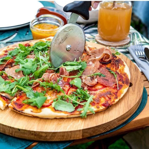 FM Professional Ruostumaton Teräs Pizzalautanen ja Leikkuri