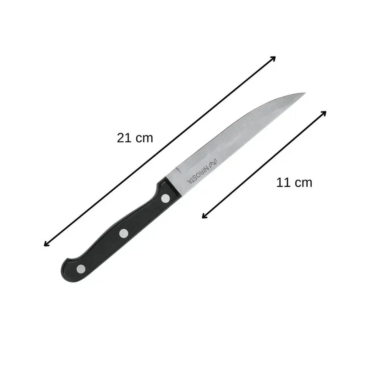 Nirosta 6-osainen Ruostumaton Teräs Veitsisetti
