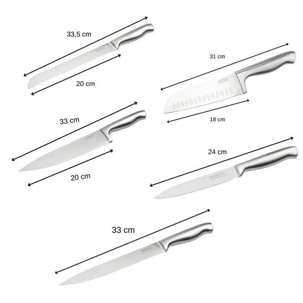 Nirosta Ruostumaton Teräs Veitsisetti