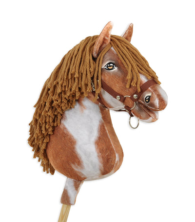 Premium Keppihevonen / Hobby Horse - Tobiano bay brown A3