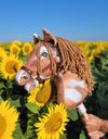 Premium Keppihevonen / Hobby Horse - Tobiano bay brown A3