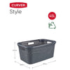 Curver Pyykkikori Style 45 l antrasiitti