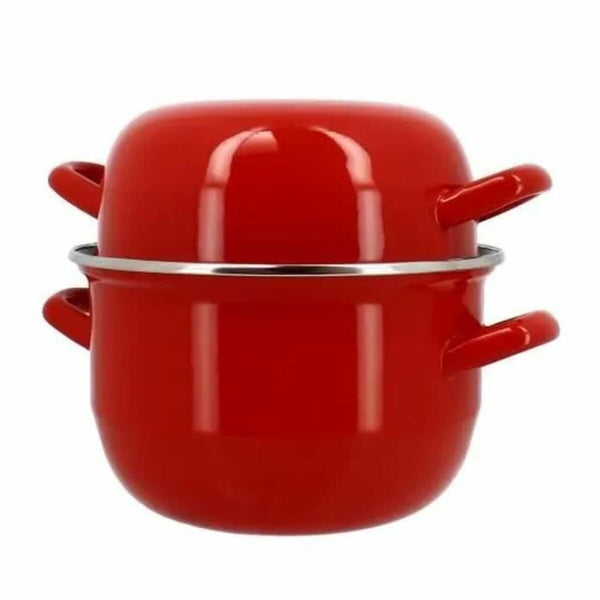 Menastyl Emaloitu Teräspannu Musta