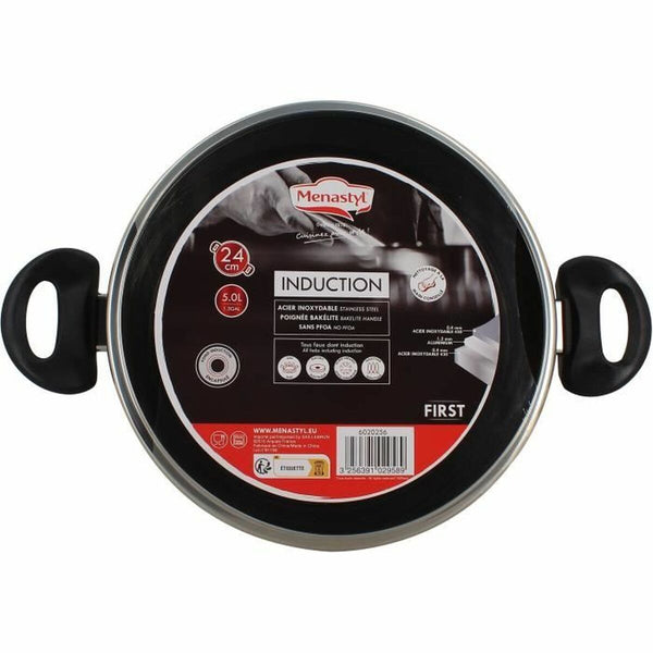 Menastyl Ruostumaton Teräskattila 5 L Ø 24 cm