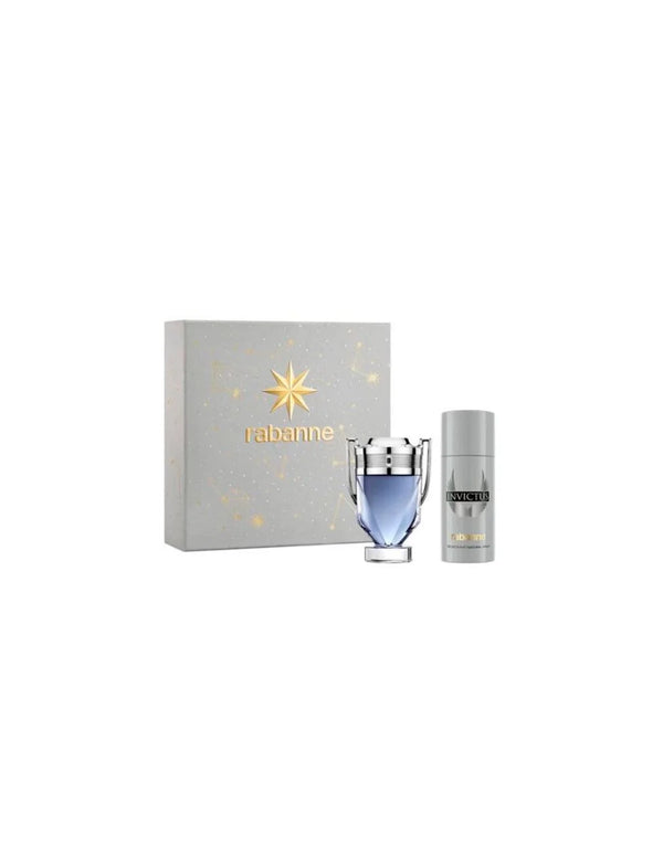 Paco Rabanne - Paco Rabanne Invictus Lahjapakkaus Edt 100 Vp + Deo Spray 150 Ml