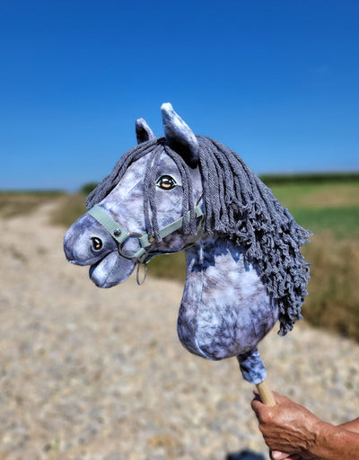 Premium Keppihevonen / Hobby Horse - Dapple grey with grey A3