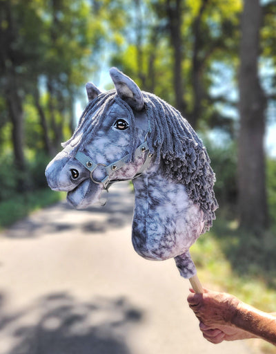 Premium Keppihevonen / Hobby Horse - Dapple grey with grey A3