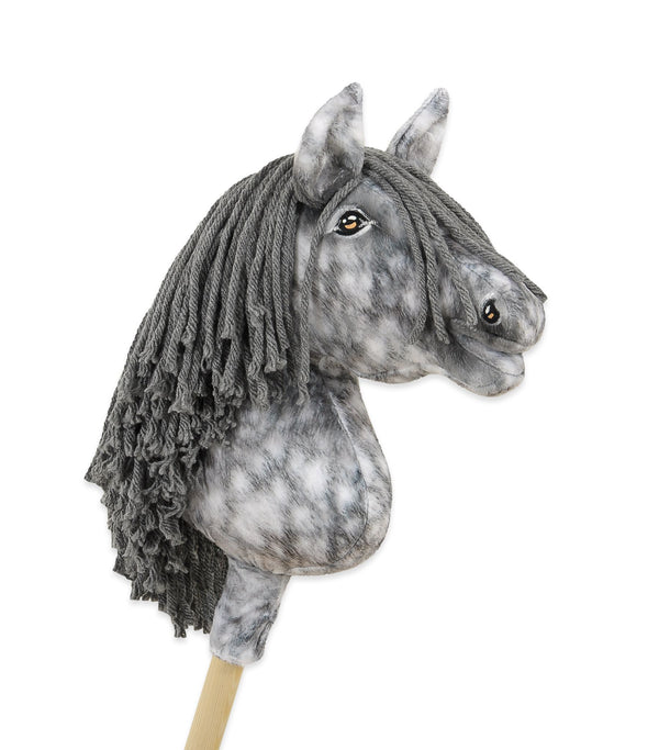 Super Hobby Horse - Super Hobby Horse Premium keppihevonen pilkullinen harmaa hevonen harmaalla harjalla A4