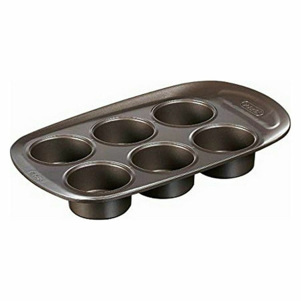 Pyrex muffinssivuoka 6 kupille, ruskea