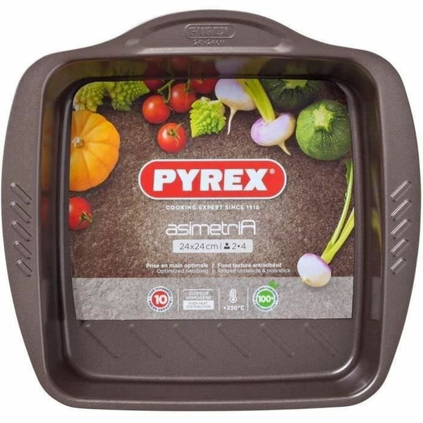 Pyrex ruskea metallinen uunivuoka