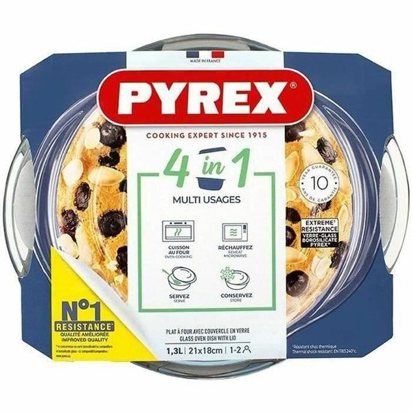 Pyrex Kannellinen Vuoka 1,4 L Lasi
