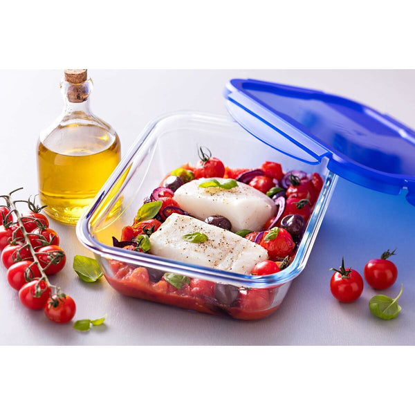 Pyrex Sininen Ruoan Säilytysrasia