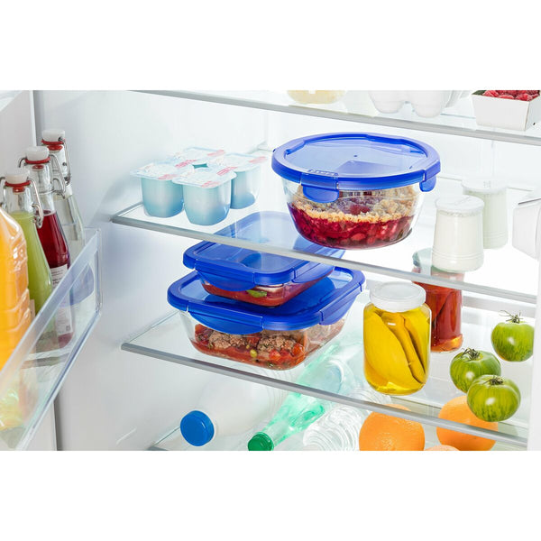 Pyrex Pyöreä Ruoan Säilytysrasia 1,6 L, 6 kpl