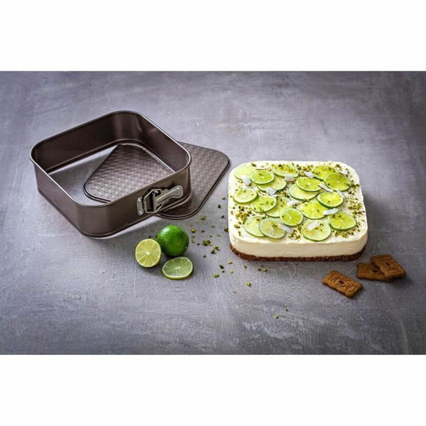 Pyrex irtopohjavuoka ruostumattomasta teräksestä, ruskea