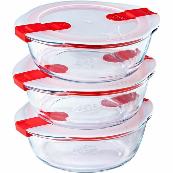Pyrex Cook & Heat Ruoan Säilytysrasia 1,1 L 3 kpl