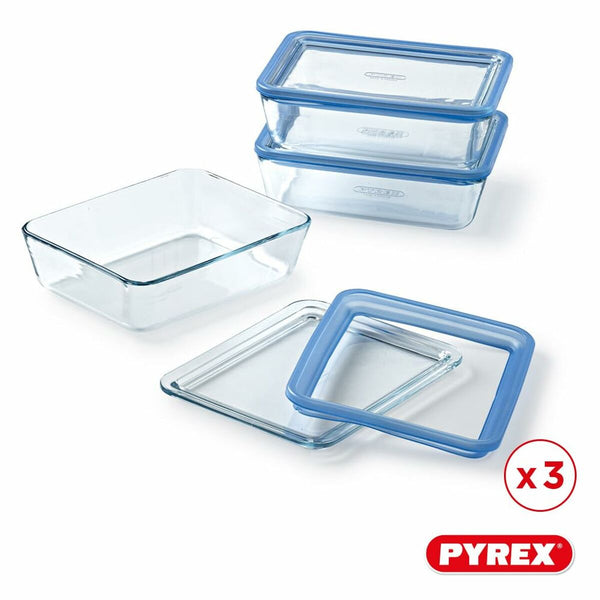 Pyrex Eväsrasiasetti 2,6 L 3 Kpl