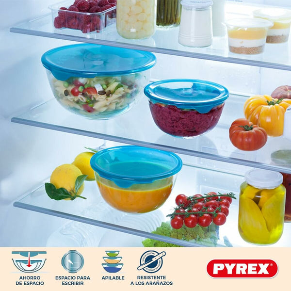 Pyrex Eväsrasiasetti 5 Kpl Läpinäkyvä Turkoosi
