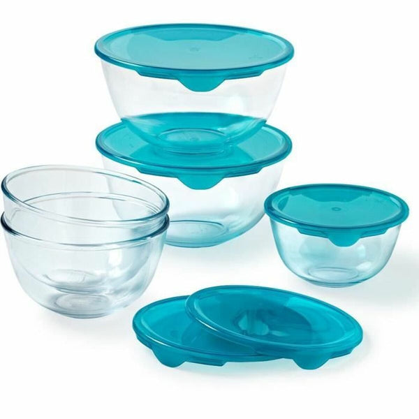 Pyrex Eväsrasiasetti 5 Kpl Läpinäkyvä Turkoosi