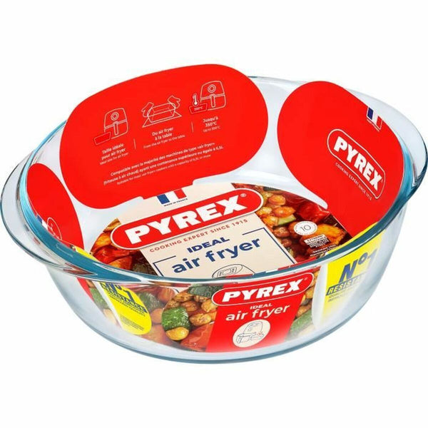 Pyrex Pyöreä Uunivuoka 26 cm Borosilikaattilasista