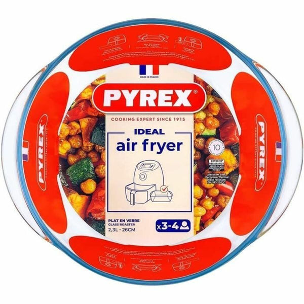 Pyrex Pyöreä Uunivuoka 26 cm Borosilikaattilasista