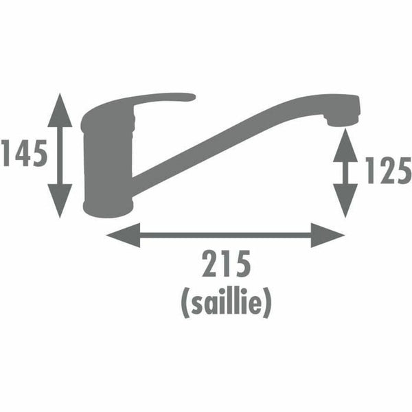 Rousseau ATHENA Keittiöhana, Kromattu Metalli