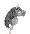 Super Hobby Horse - Super Hobby Horse Premium keppihevonen dapple grey hevosella ja harmaalla harjalla A5