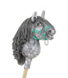 Super Hobby Horse - Super Hobby Horse Premium keppihevonen dapple grey hevosella ja harmaalla harjalla A5