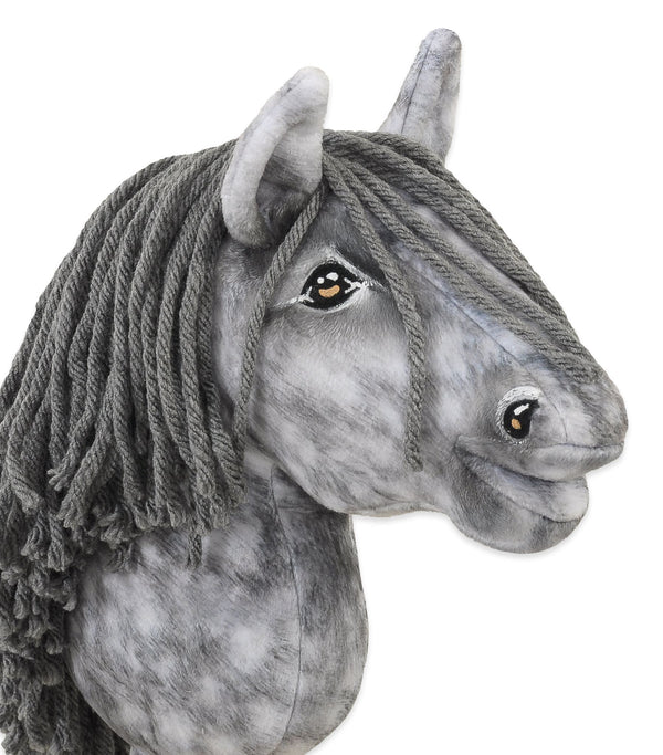 Super Hobby Horse - Super Hobby Horse Premium keppihevonen dapple grey hevosella ja harmaalla harjalla A5