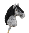 Premium Keppihevonen / Hobby Horse - Dapple grey with black A3