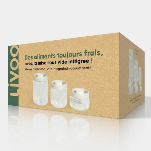 Livoo Vakuumipakkauskone ja 3 Purkkia