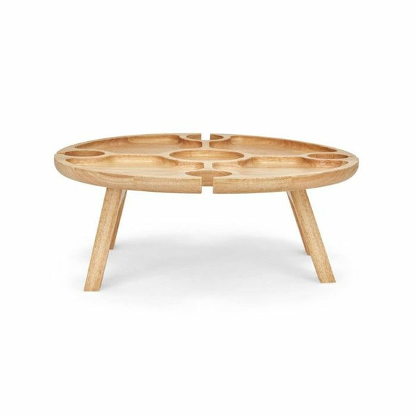 Livoo pyöreä välipalatarjotin beige