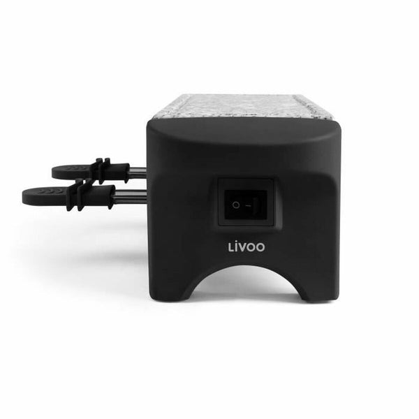 Raclette-grilli Livoo Musta Harmaa 350 W - Vuodevaatteet.fi