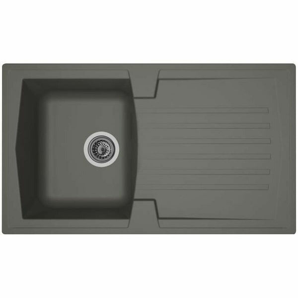 Stradour harmaa pesuallas yhdellä altaalla