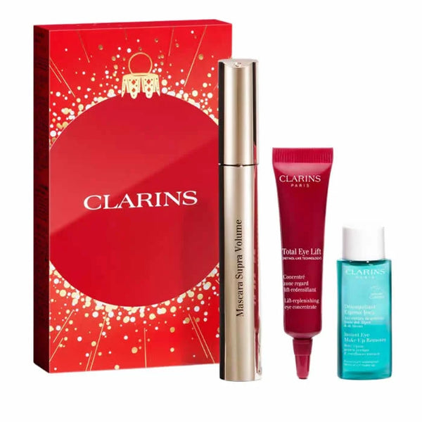 Clarins - Set Mascara Supra Volum Negra 8Ml+Total Eye + Express 7Ml