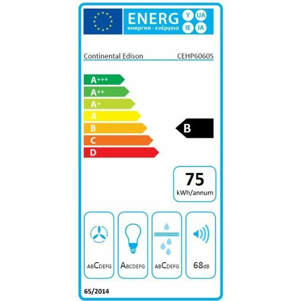 Continental Edison 60 cm Liesituuletin, Harmaa
