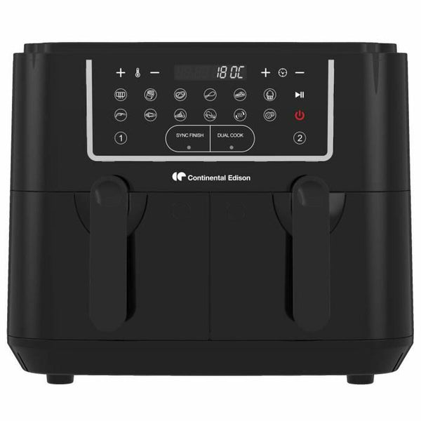 Continental Edison Öljytön Friteerauslaite 9L 2400W Musta - Vuodevaatteet.fi