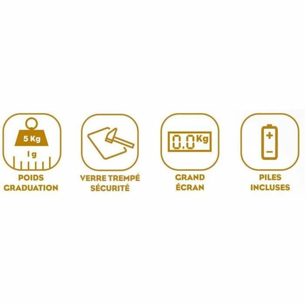 Keittiövaaka Little Balance Slim Orange 5 kg - Vuodevaatteet.fi