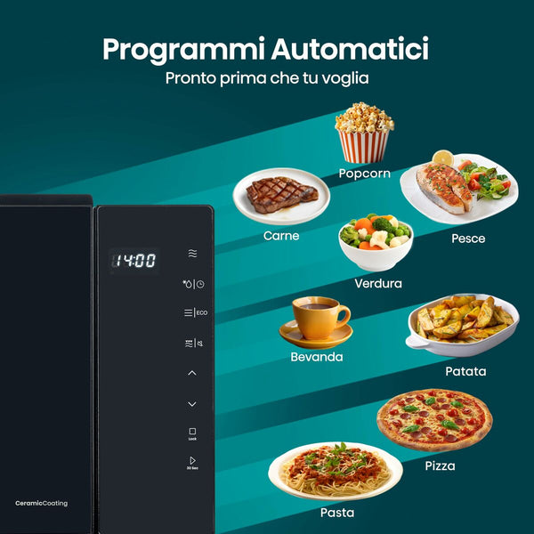 Hisense musta mikroaaltouuni grillillä 23L - Vuodevaatteet.fi