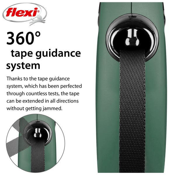 Flexi koiran talutushihna L, vihreä