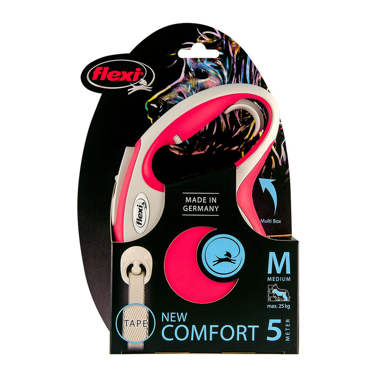 Flexi New Comfort koiran talutushihna 5 m punainen S